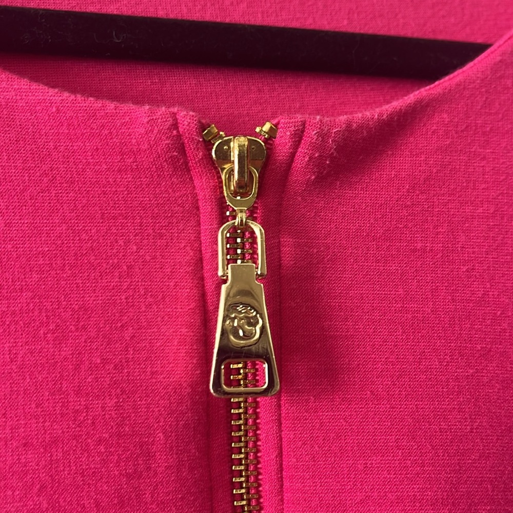 Spartina Helena Ponte Zip Dress Magenta - Picture 4 of 7